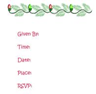 christmas invitation